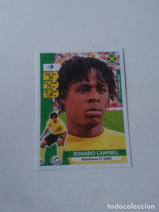 Cromos de f&uacute;tbol: 159 ROMARIO CAMPBELL SELECCI&Oacute;N JAMAICA STICKER CROMO FUTBOL COPA AM&Eacute;RICA 2015 NAVARRETE CAPRI
