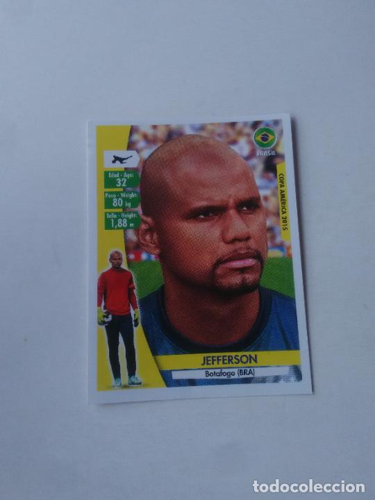 Figurine di Calcio: 189 JEFFERSON SELECCI&Oacute;N BRASIL STICKER CROMO FUTBOL COPA AM&Eacute;RICA 2015 NAVARRETE CAPRI