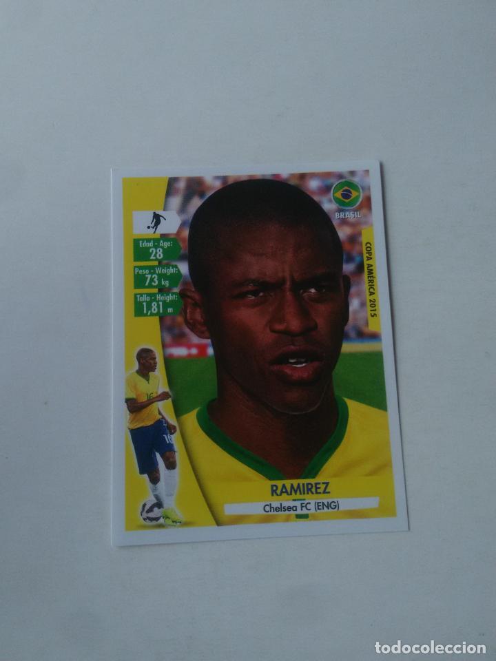 Fu&szlig;ball-Sticker: 196 RAMIREZ SELECCI&Oacute;N BRASIL STICKER CROMO FUTBOL COPA AM&Eacute;RICA 2015 NAVARRETE CAPRI