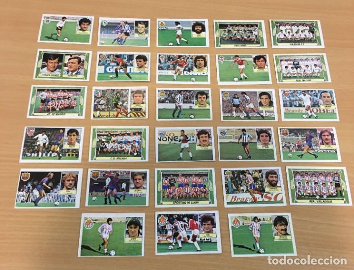 Cromos de f&uacute;tbol: LOTE DE 28 CROMOS LIGA DE F&Uacute;TBOL ESTE 1984 1985 84/85. NO REPETIDOS NI DESPEGADOS