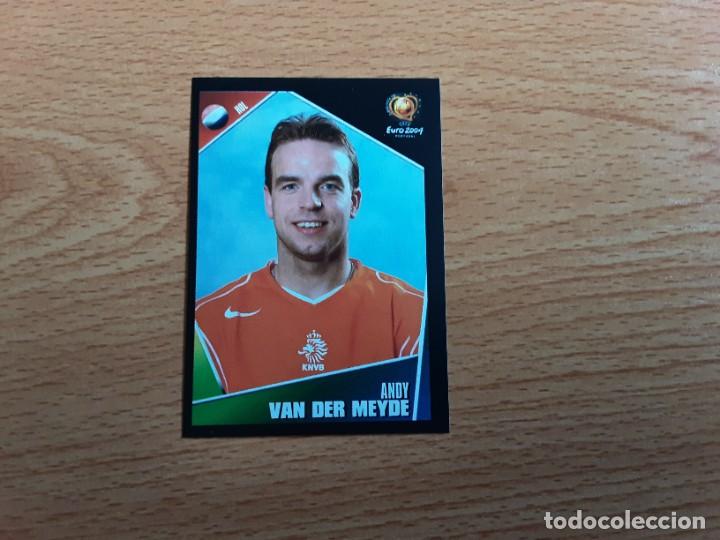 Cromos de F&uacute;tbol: CROMO FUTBOL EURO 2004 EDITORIAL PANINI 327.VAN DER MEYDE-HOLANDA-NUNCA PEGADO
