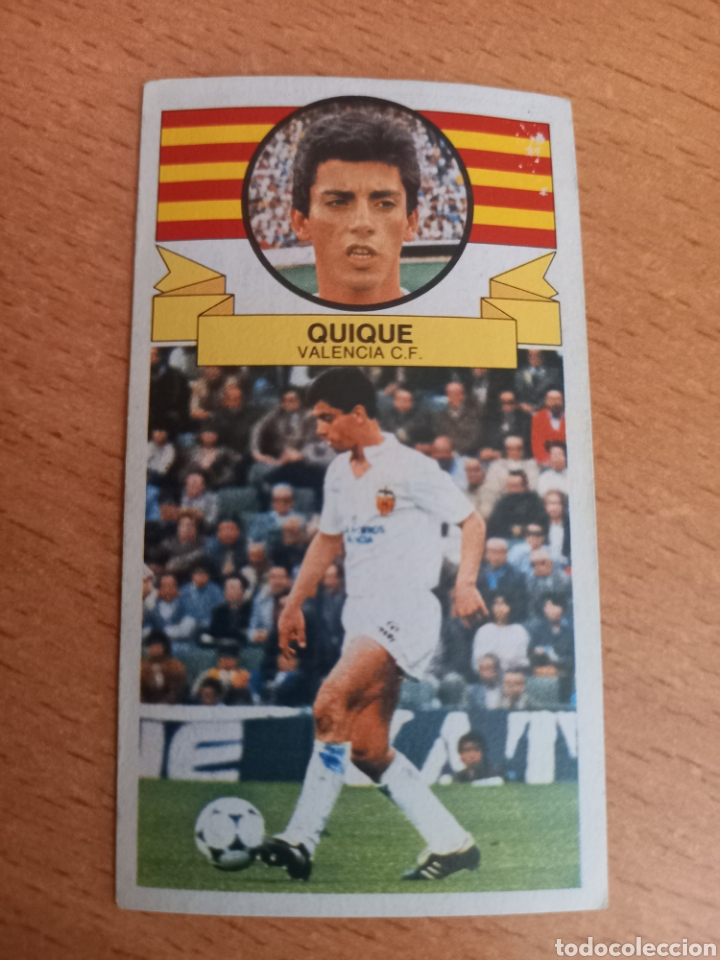 Figurine di Calcio: Quique Valencia liga 1985 1986 85 86 ediciones este