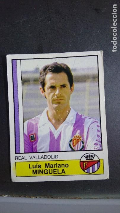 Fu&szlig;ball-Sticker: CROMO MINGUELA 315 VALLADOLID F&Uacute;TBOL 87 LIGA 86 87 TEMP 1986 1987 PANINI NUNCA PEGADO