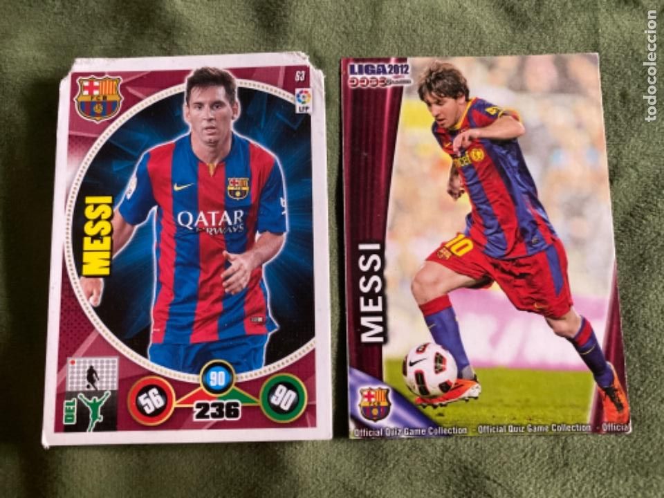 Cromos de f&uacute;tbol: LOTE TRADING CARDS MESSI 2012 2014 - Foto 1