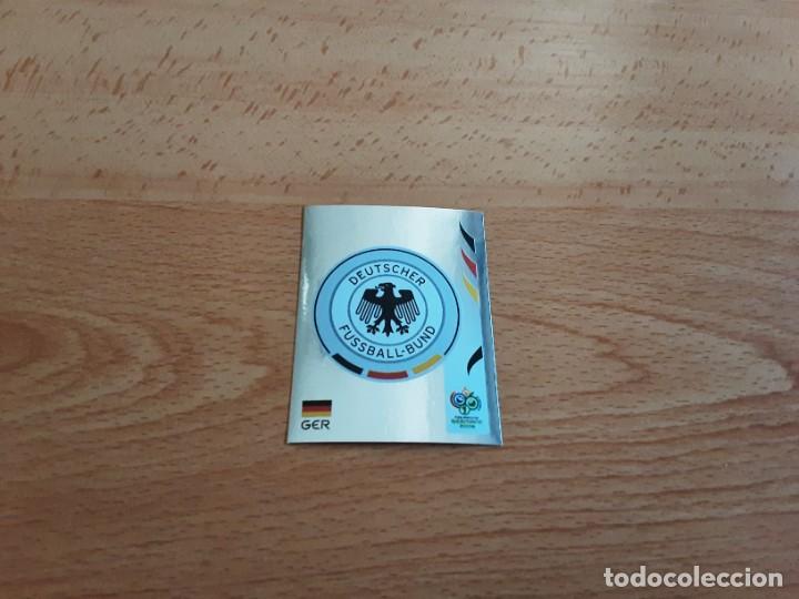 Cromos de F&uacute;tbol: CROMO FUTBOL MUNDIAL 2006 EDITORIAL PANINI 18.ESCUDO-ALEMANIA-NUNCA PEGADO