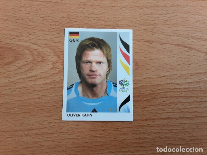 Football Stickers: CROMO FUTBOL MUNDIAL 2006 EDITORIAL PANINI 19.KAHN-ALEMANIA-NUNCA PEGADO
