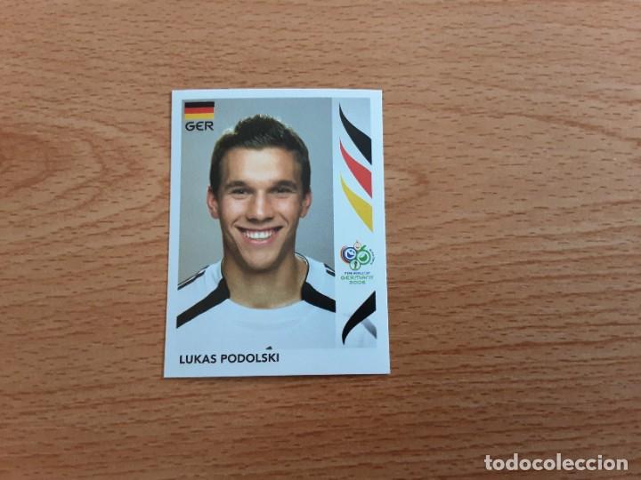 Football Stickers: CROMO FUTBOL MUNDIAL 2006 EDITORIAL PANINI 35.PODOLSKI-ALEMANIA-NUNCA PEGADO
