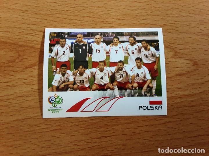 Cromos de F&uacute;tbol: CROMO FUTBOL MUNDIAL 2006 EDITORIAL PANINI 55.ALINEACION-POLONIA-NUNCA PEGADO