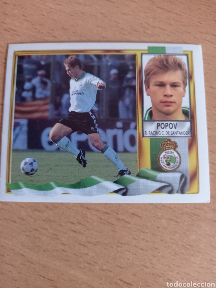 Fu&szlig;ball-Sticker: Popov Racing de Santander liga 1995 1996 95 96 ediciones este