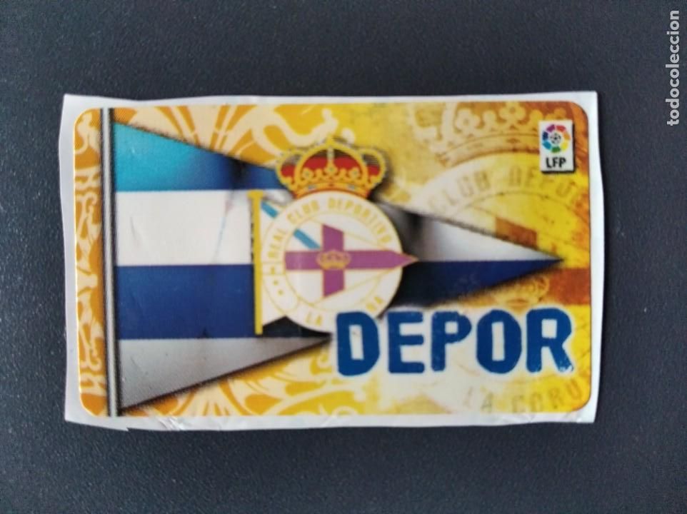 Figurine di Calcio: Chicles Liga Este 2009/10,Depor (Escudo).Nunca Pegado.