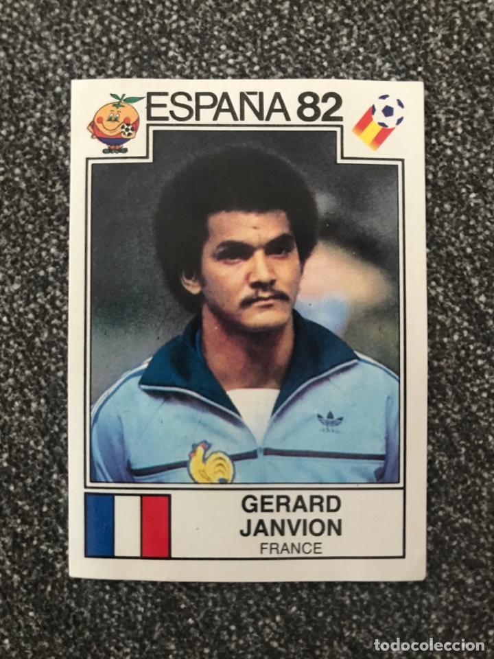 Cromos de F&uacute;tbol: Cromo panini mundial Espa&ntilde;a 82 n&uacute;mero Janvion - Sticker album world cup Spain 1982 France