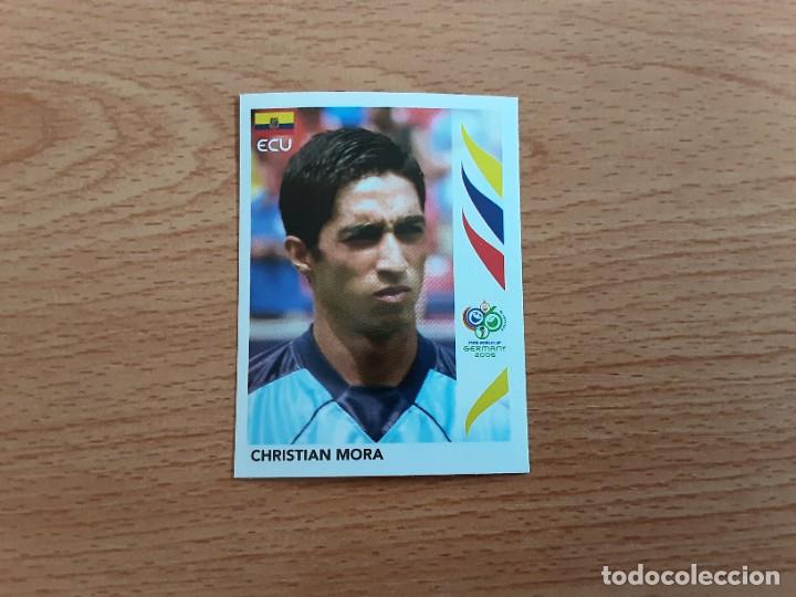 Cromos de F&uacute;tbol: CROMO FUTBOL MUNDIAL 2006 EDITORIAL PANINI 76.MORA-ECUADOR-NUNCA PEGADO