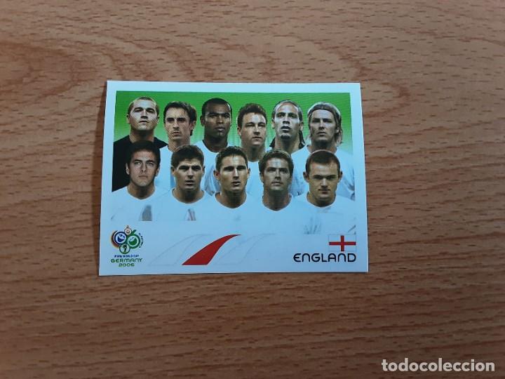 Cromos de F&uacute;tbol: CROMO FUTBOL MUNDIAL 2006 EDITORIAL PANINI 93.ALINEACION-INGLATERRA-NUNCA PEGADO