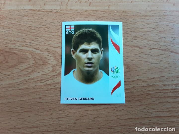 Figurine di Calcio: CROMO FUTBOL MUNDIAL 2006 EDITORIAL PANINI 105.GERRARD-INGLATERRA-NUNCA PEGADO