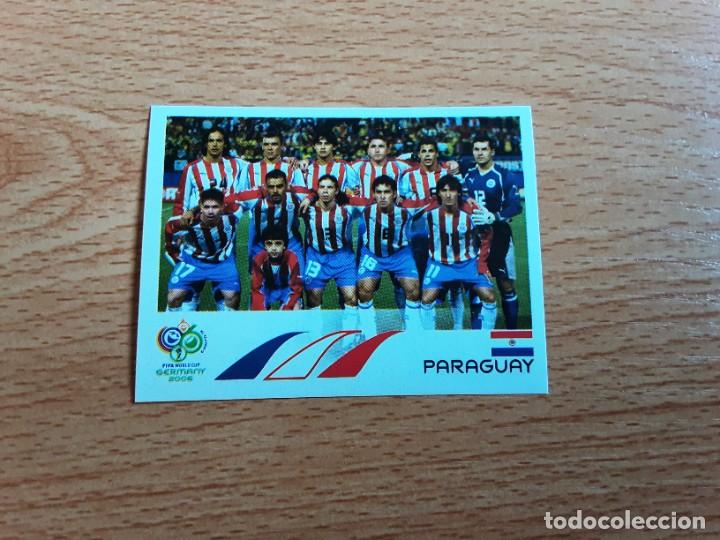 Cromos de F&uacute;tbol: CROMO FUTBOL MUNDIAL 2006 EDITORIAL PANINI 112.ALINEACION-PARAGUAY-NUNCA PEGADO