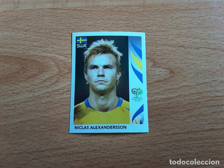 Figurine di Calcio: CROMO FUTBOL MUNDIAL 2006 EDITORIAL PANINI 158.ALEXANDERSSON-SUECIA-NUNCA PEGADO