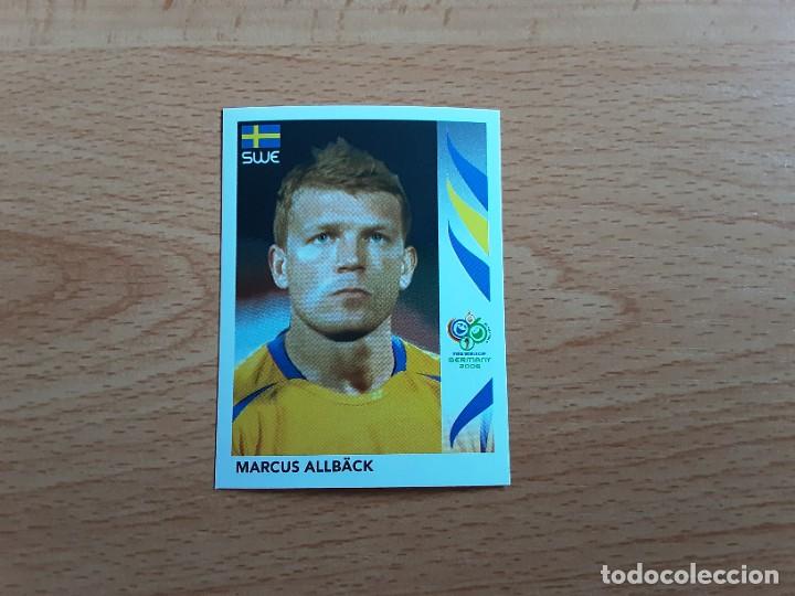 Figurine di Calcio: CROMO FUTBOL MUNDIAL 2006 EDITORIAL PANINI 165.ALLBACK-SUECIA-NUNCA PEGADO