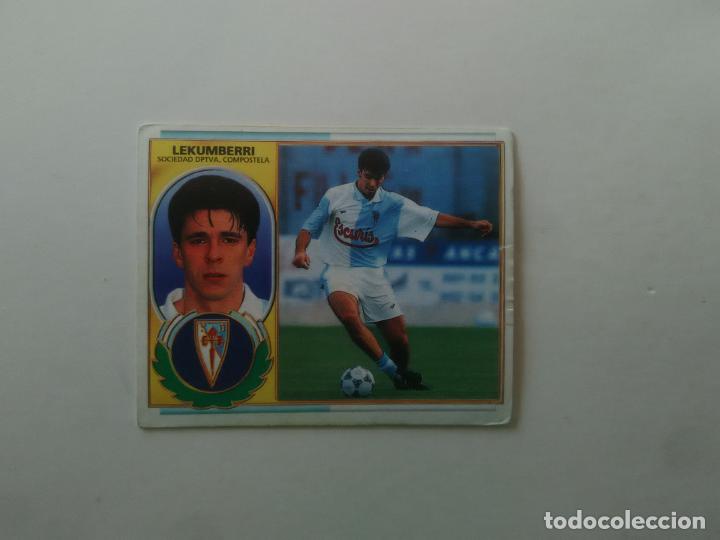 Fu&szlig;ball-Sticker: LEKUMBERRI COMPOSTELA CROMO FUTBOL LIGA EDICIONES ESTE 1996-1997 96-97