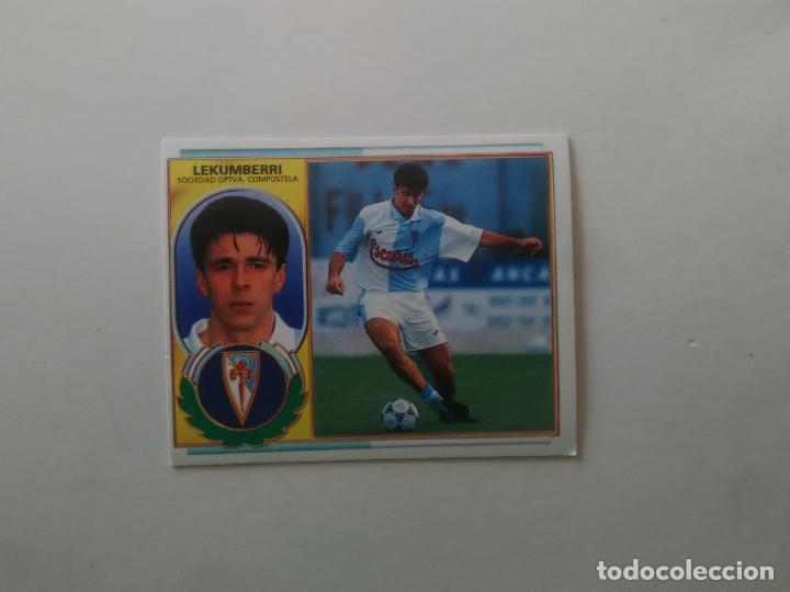 Figurine di Calcio: LEKUMBERRI COMPOSTELA CROMO FUTBOL LIGA EDICIONES ESTE 1996-1997 96-97