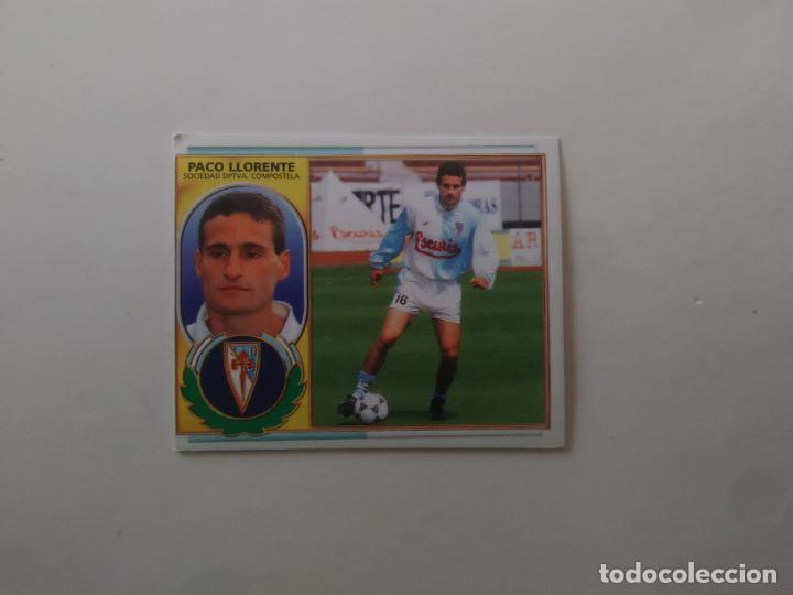 Fu&szlig;ball-Sticker: PACO LLORENTE COMPOSTELA CROMO FUTBOL LIGA EDICIONES ESTE 1996-1997 96-97