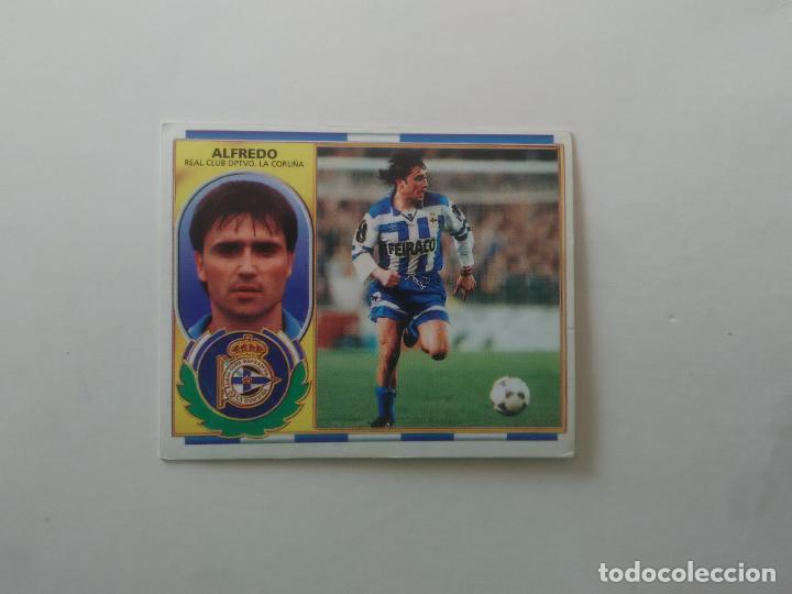 Figurine di Calcio: ALFREDO DEPORTIVO CORU&Ntilde;A CROMO FUTBOL LIGA EDICIONES ESTE 1996-1997 96-97