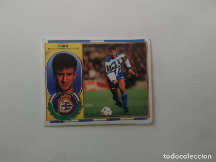 Figurine di Calcio: FRAN DEPORTIVO CORU&Ntilde;A CROMO FUTBOL LIGA EDICIONES ESTE 1996-1997 96-97