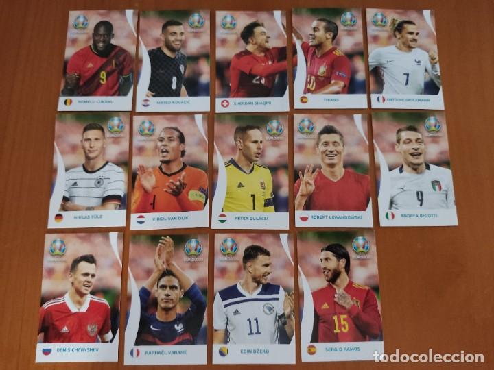 Cromos de f&uacute;tbol: Lote completo pegatinas Coca Cola Panini UEFA Euro 2020 Tournament Edition stickers