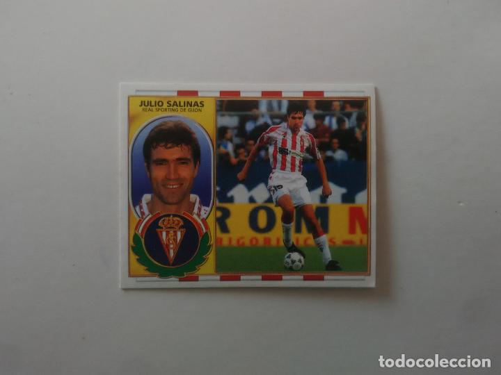 Figurine di Calcio: JULIO SALINAS SPORTING GIJ&Oacute;N CROMO FUTBOL LIGA EDICIONES ESTE 1996-1997 96-97