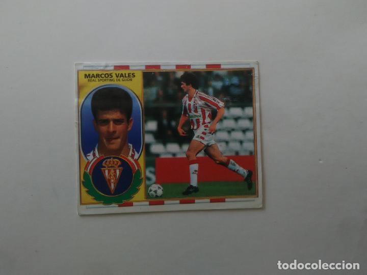 Figurine di Calcio: MARCOS VALES SPORTING GIJ&Oacute;N CROMO FUTBOL LIGA EDICIONES ESTE 1996-1997 96-97