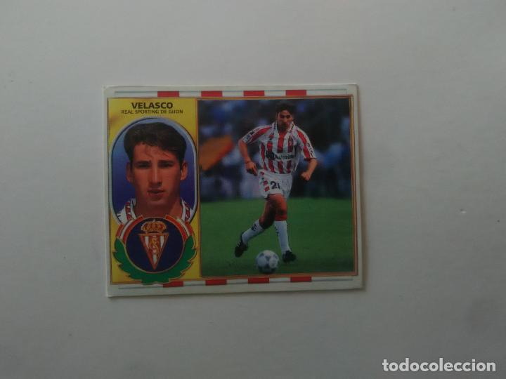 Fu&szlig;ball-Sticker: VELASCO SPORTING GIJ&Oacute;N CROMO FUTBOL LIGA EDICIONES ESTE 1996-1997 96-97