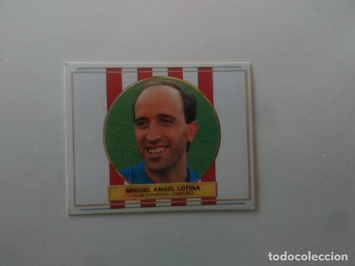 Fu&szlig;ball-Sticker: MIGUEL ANGEL LOTINA LOGRO&Ntilde;ES CROMO FUTBOL LIGA EDICIONES ESTE 1996-1997 96-97