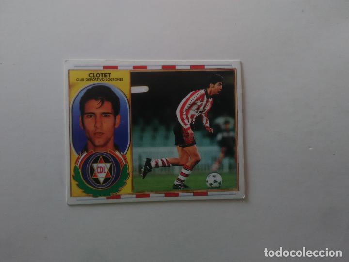 Figurine di Calcio: CLOTET LOGRO&Ntilde;ES CROMO FUTBOL LIGA EDICIONES ESTE 1996-1997 96-97