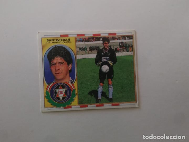 Figurine di Calcio: SANTISTEBAN LOGRO&Ntilde;ES CROMO FUTBOL LIGA EDICIONES ESTE 1996-1997 96-97