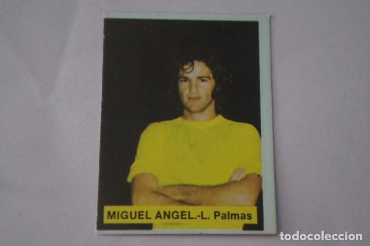 Cromos de f&uacute;tbol: CROMO DE FUTBOL MIGUEL ANGEL DE LA U.D.LAS PALMAS SIN PEGAR LIGA FINI MALAGA 1975-1976/75-76