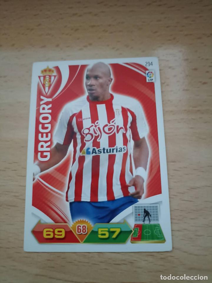 Cromos de f&uacute;tbol: Adrenalyn 11/12. 294- Gregory. Sporting. - Foto 1