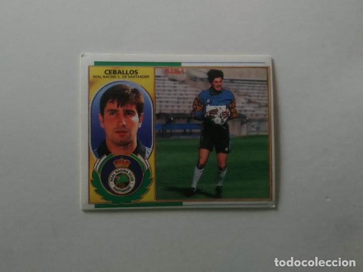 Fu&szlig;ball-Sticker: CEBALLOS RACING DE SANTANDER CROMO FUTBOL LIGA EDICIONES ESTE 1996-1997 96-97
