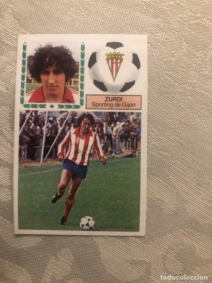 Cromos de f&uacute;tbol: ZURDI SPORTING GIJ&Oacute;N EDICIONES ESTE 83-84 - Foto 1