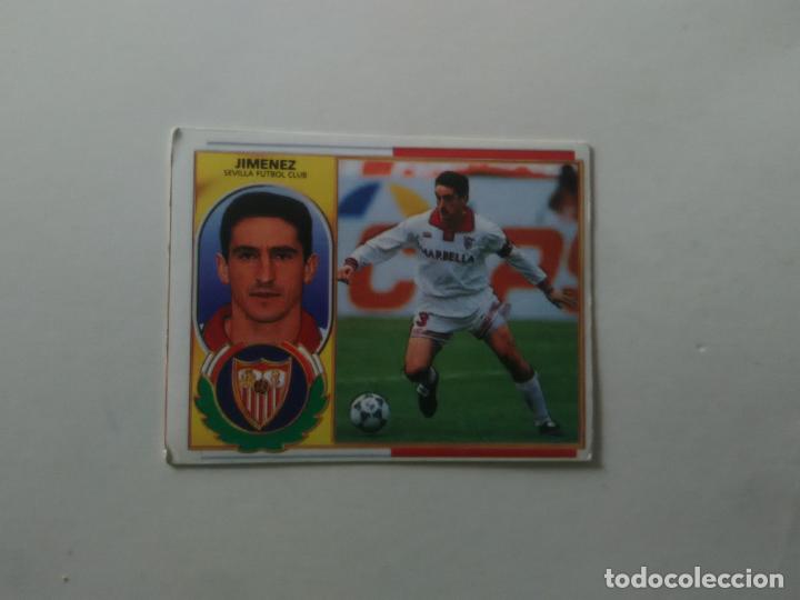 Fu&szlig;ball-Sticker: JIMENEZ SEVILLA CROMO FUTBOL LIGA EDICIONES ESTE 1996-1997 96-97