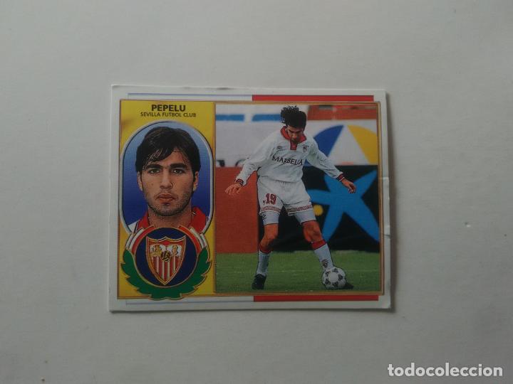 Fu&szlig;ball-Sticker: PEPELU SEVILLA CROMO FUTBOL LIGA EDICIONES ESTE 1996-1997 96-97