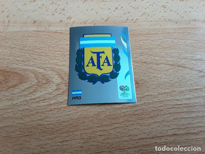 Cromos de f&uacute;tbol: CROMO FUTBOL MUNDIAL 2006 EDITORIAL PANINI 170.ESCUDO-ARGENTINA-NUNCA PEGADO