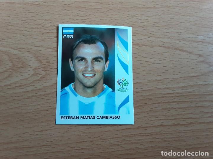 Cromos de F&uacute;tbol: CROMO FUTBOL MUNDIAL 2006 EDITORIAL PANINI 178.CAMBIASSO-ARGENTINA-NUNCA PEGADO
