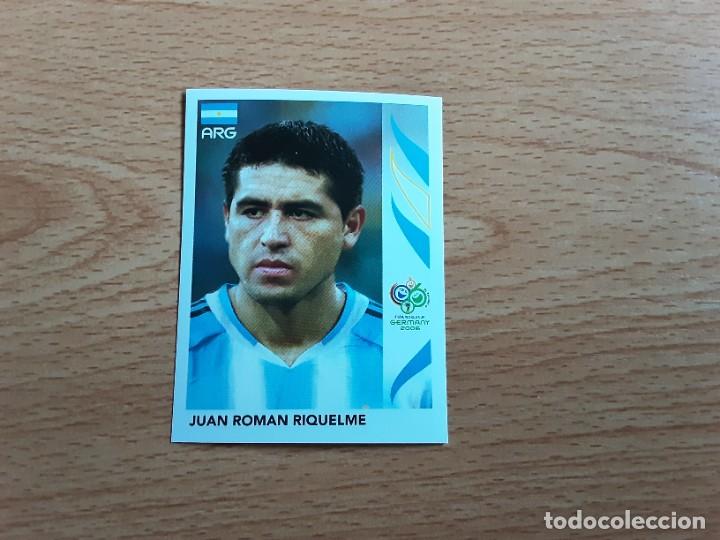 Cromos de f&uacute;tbol: CROMO FUTBOL MUNDIAL 2006 EDITORIAL PANINI 181.RIQUELME-ARGENTINA-NUNCA PEGADO