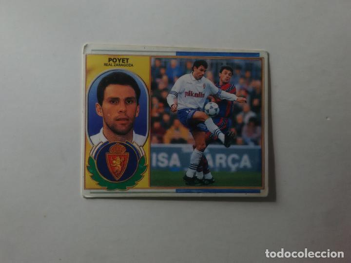Figurine di Calcio: POYET ZARAGOZA CROMO FUTBOL LIGA EDICIONES ESTE 1996-1997 96-97