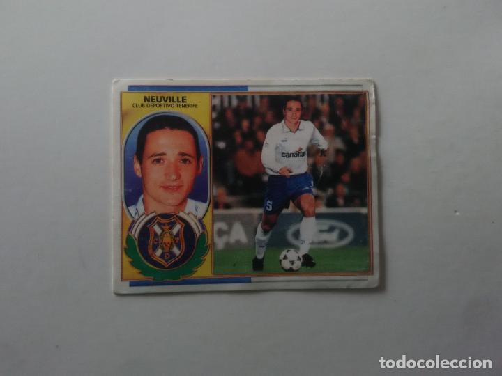 Fu&szlig;ball-Sticker: &Uacute;LTIMO FICHAJE 12 NEUVILLE TENERIFE CROMO FUTBOL LIGA EDICIONES ESTE 1996-1997 96-97