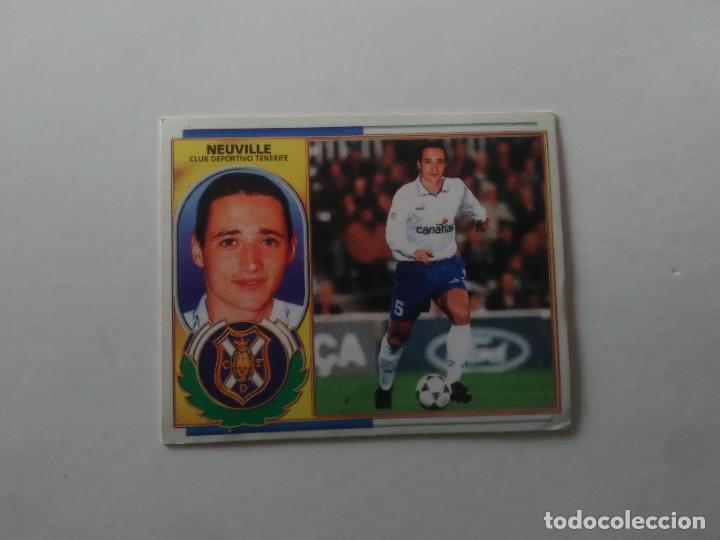 Fu&szlig;ball-Sticker: &Uacute;LTIMO FICHAJE 12 NEUVILLE TENERIFE CROMO FUTBOL LIGA EDICIONES ESTE 1996-1997 96-97