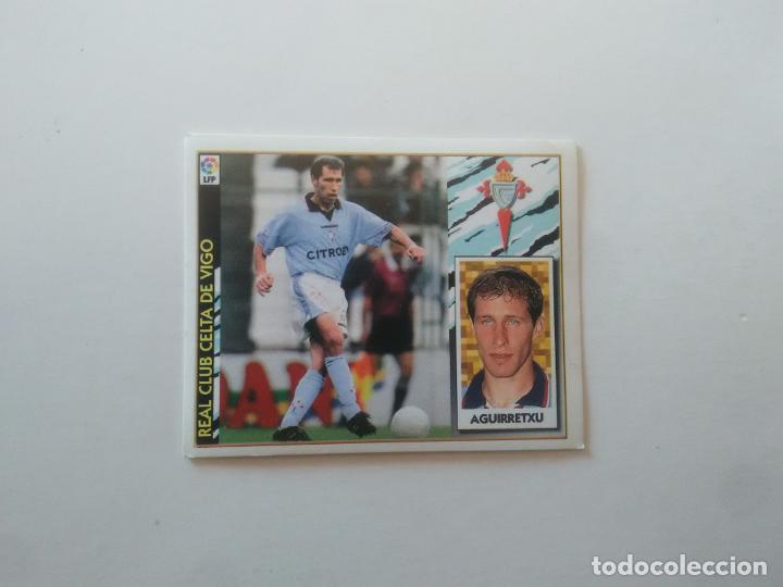 Fu&szlig;ball-Sticker: AGUIRRETXU CELTA DE VIGO CROMO FUTBOL LIGA EDICIONES ESTE 1997-1998 97-98