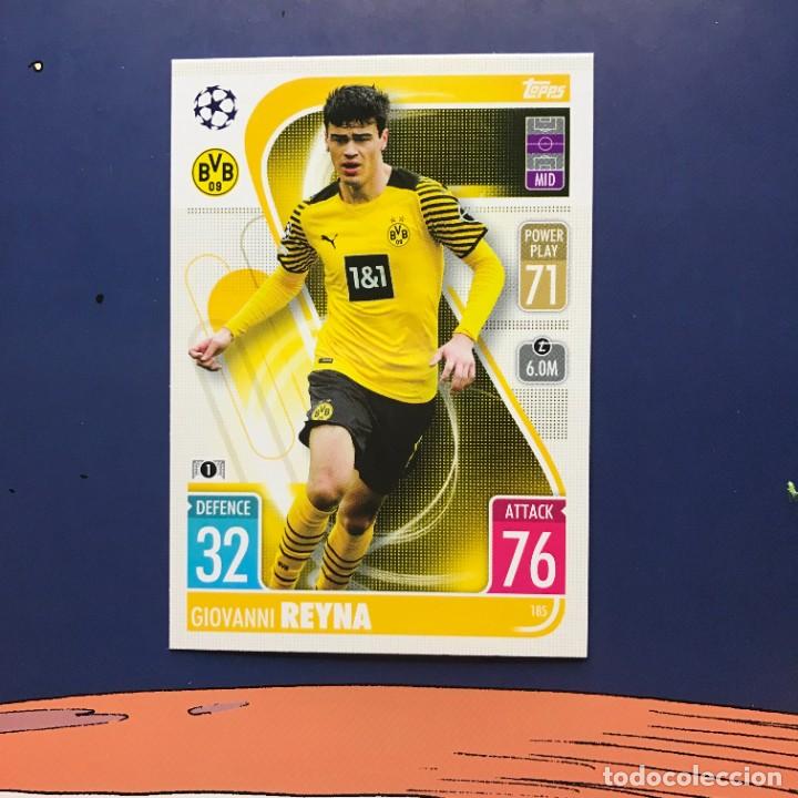 Cromos de Futebol: GIOVANNI REYNA 185 - BORUSSIA DORTMUND BVB - TOPPS MATCH ATTAX UCL 2021 2022 -