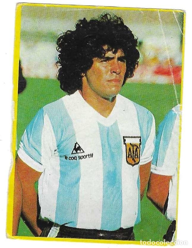 Cromos de f&uacute;tbol: DANONE -- ESPA&Ntilde;A 82 -- MARADONA -- - Foto 1