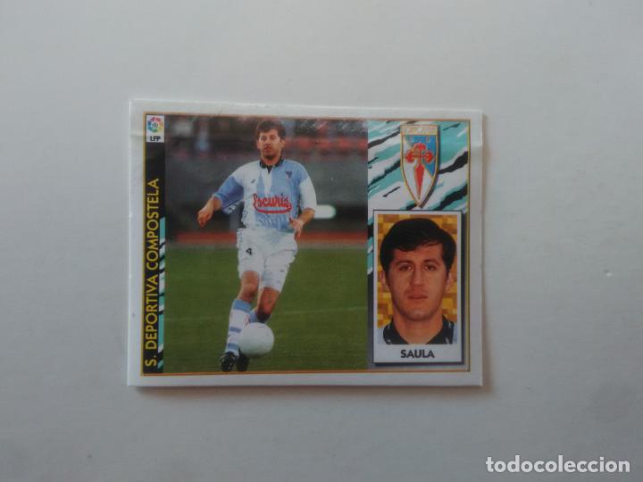 Fu&szlig;ball-Sticker: SAULA COMPOSTELA CROMO FUTBOL LIGA EDICIONES ESTE 1997-1998 97-98