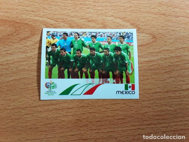 Figurine di Calcio: CROMO FUTBOL MUNDIAL 2006 EDITORIAL PANINI 244.ALINEACION-MEXICO-NUNCA PEGADO